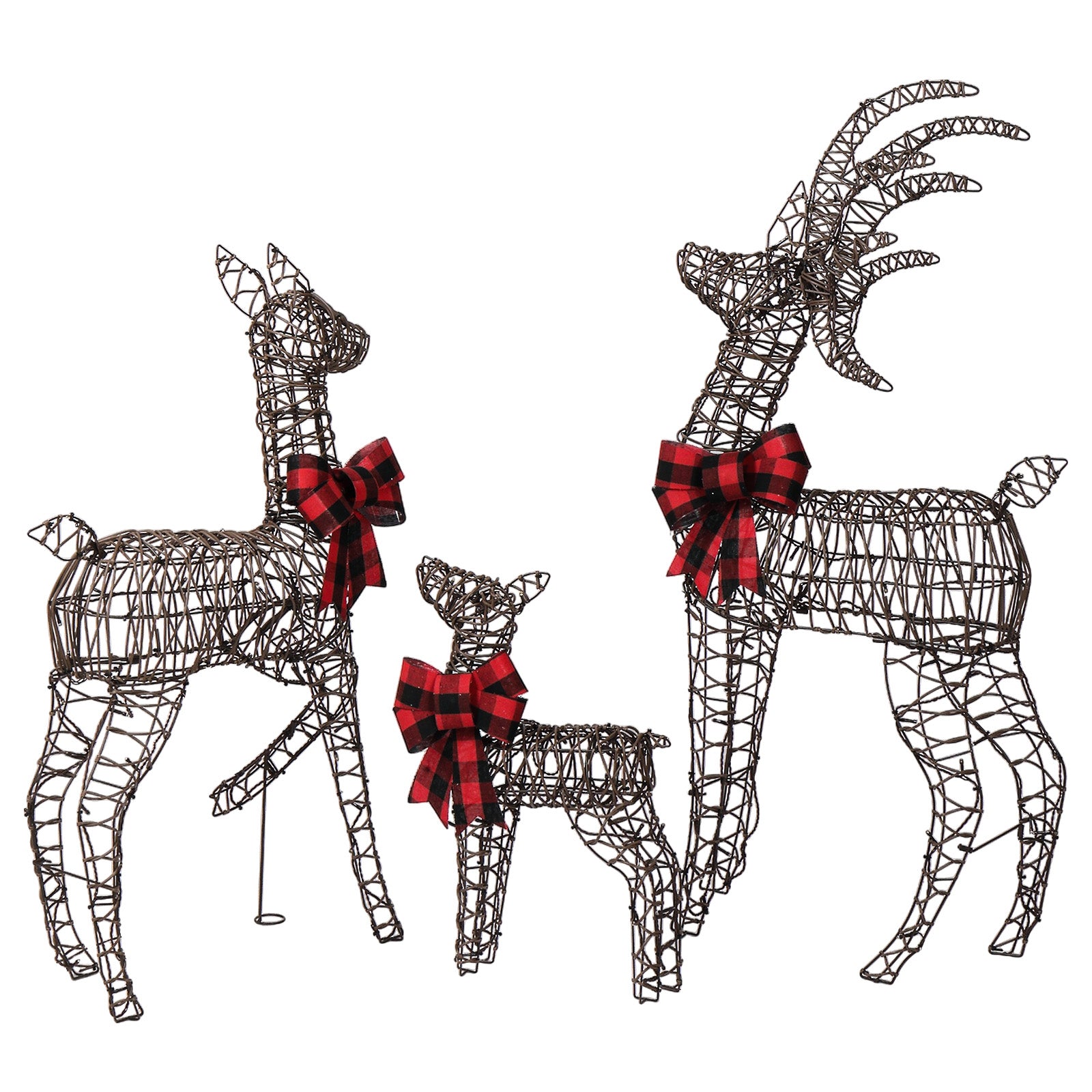 3-Piece Christmas Reindeer Set (Brown)