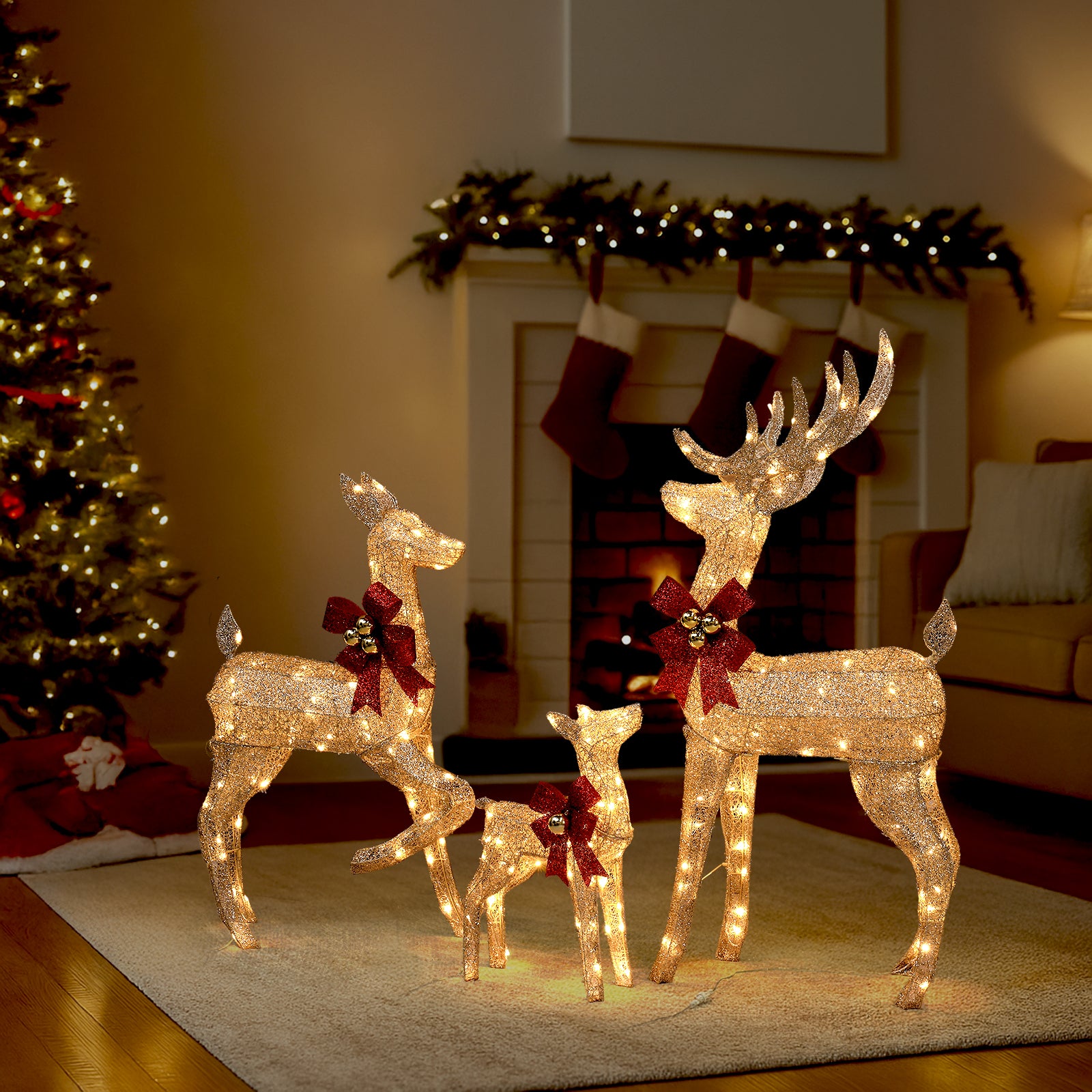 3-Piece Christmas Reindeer Set